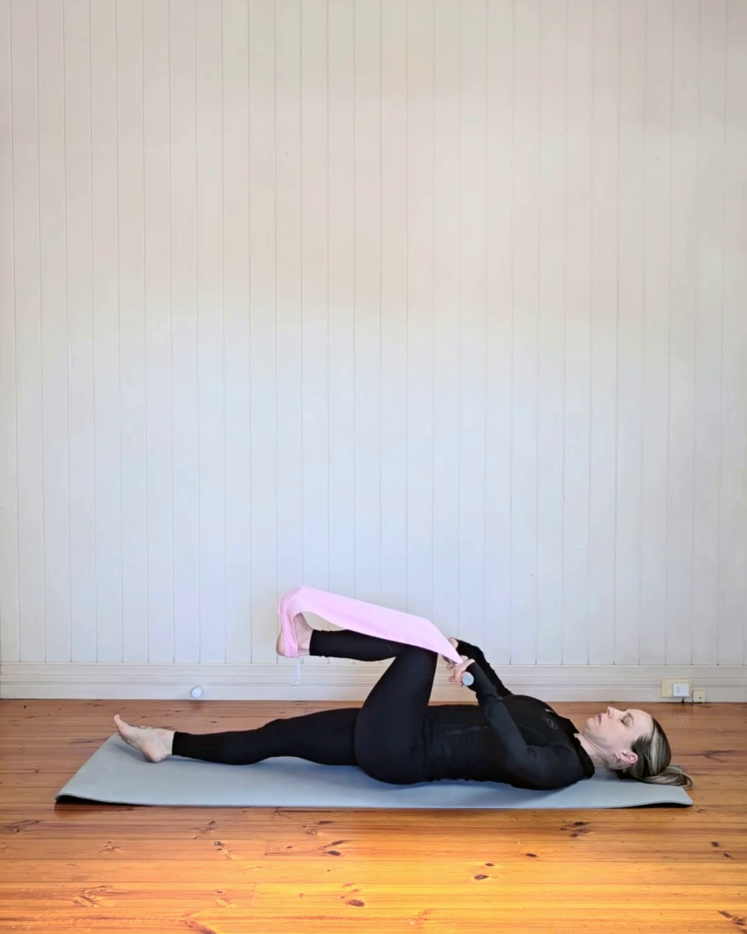 Lying Knee-to-Chest Stretch